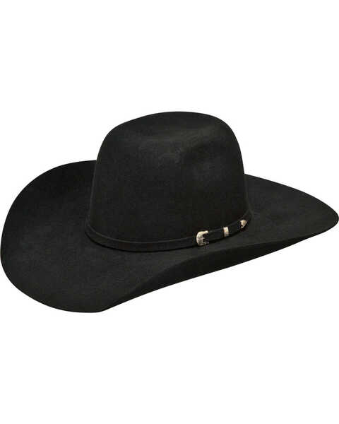 Ariat Boys' Wool High Crown Cowboy Hat , Black, hi-res