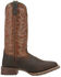 Image #2 - Laredo Men's Odie Western Boots - Broad Square Toe , Dark Brown, hi-res