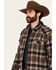 Image #2 - Cody James Men's Barrett Plaid Print Sherpa Lined Button-Down Jacket, Blue, hi-res
