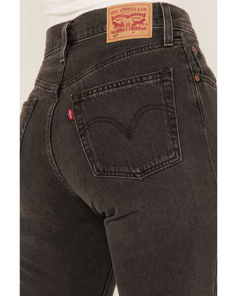 Image #4 - Levi's Women's 501 High Rise Straight Cropped Jeans, Black, hi-res