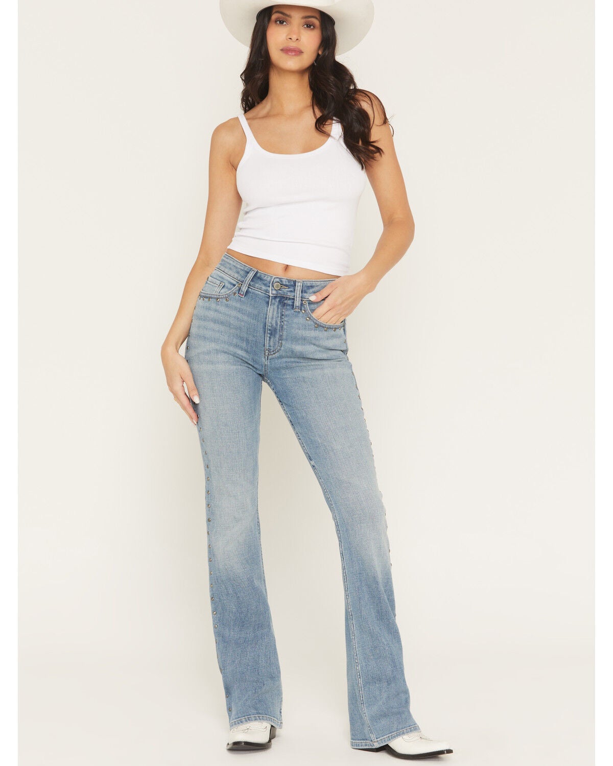 Idyllwind Women's Popla Medium Wash Legend High Rise Bootcut Stretch Denim Jeans, Medium Wash, hi-res
