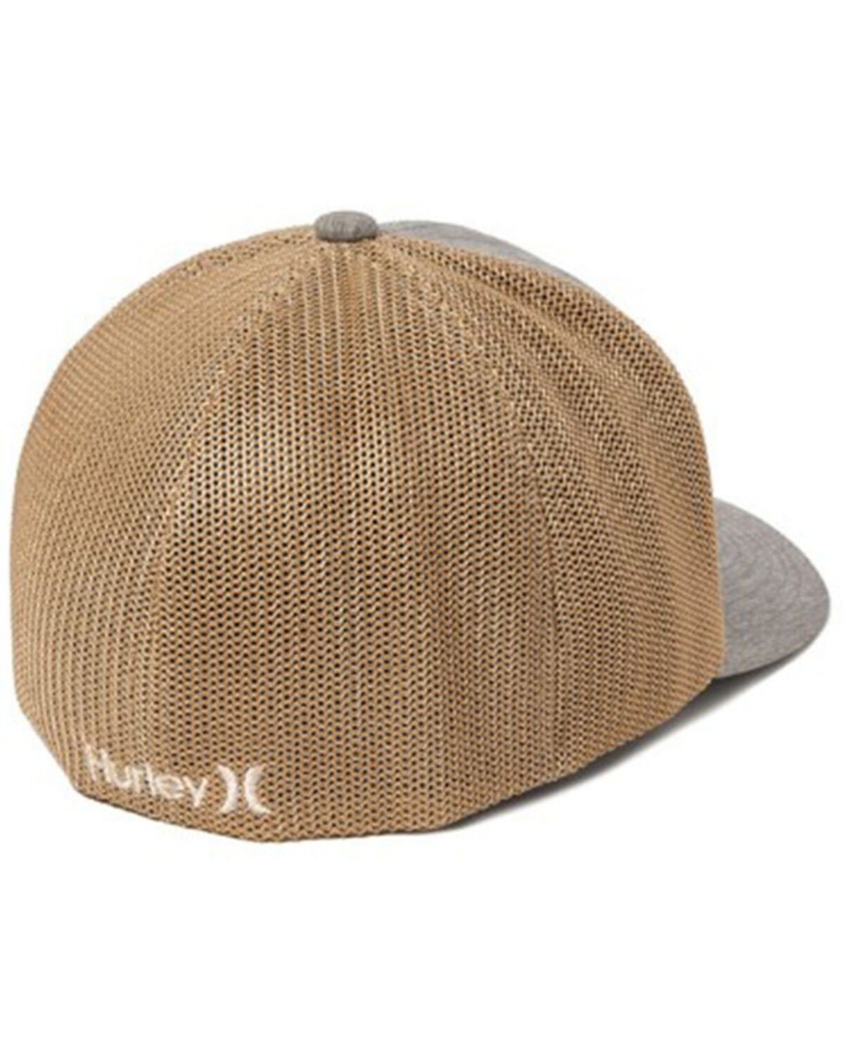 Image #2 - Hurley Men's Icon Textures Logo Flexfit® Ball Cap, Grey, hi-res