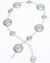 Shyanne Women's Round N' Round Concho Link Belt, Silver, hi-res