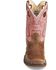 Image #4 - Durango Girls' Western Boots - Square Toe, Tan, hi-res