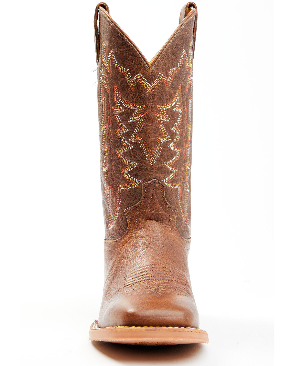 Image #4 - Justin Men's Carsen Camel Brown Cowhide Performance Leather Western Boots - Square Toe, , hi-res