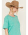 Image #2 - New In Women's Short Sleeve Pocket Tee, Green, hi-res