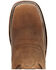 Image #3 - Georgia Boot Men's Carbo-Tec Waterproof Pull On Safety Western Boots - Square Toe, Brown, hi-res