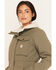 Image #2 - Carhartt Women's Great Lands Coveralls, Olive, hi-res
