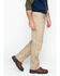 Image #4 - Hawx Men's Stretch Canvas Utility Work Pants - Big , Beige/khaki, hi-res