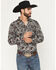Image #1 - Cody James Men's Colorado Ridge Paisley Print Long Sleeve Snap Western Shirt - Big, Brown, hi-res