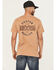 Image #4 - Brixton Men's Gibson Logo Short Sleeve Graphic T-Shirt, Rust Copper, hi-res