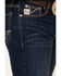 Image #5 - Cinch Men's Boot Barn Exclusive Ian Rinse Dark Performance Stretch Slim Bootcut Jeans , Indigo, hi-res