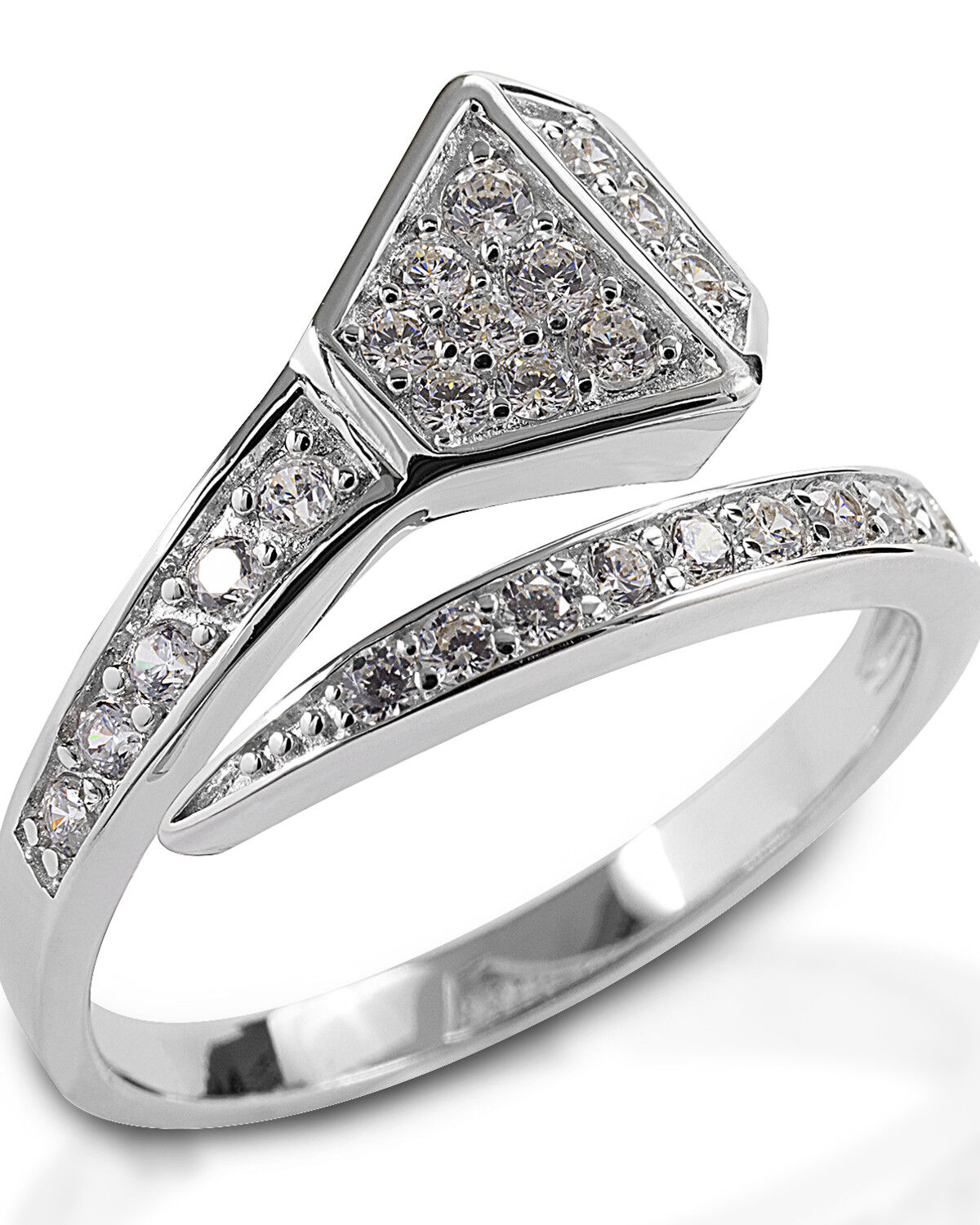 Image #1 - Kelly Herd Women's Offset Horseshoe Nail Ring, Silver, hi-res