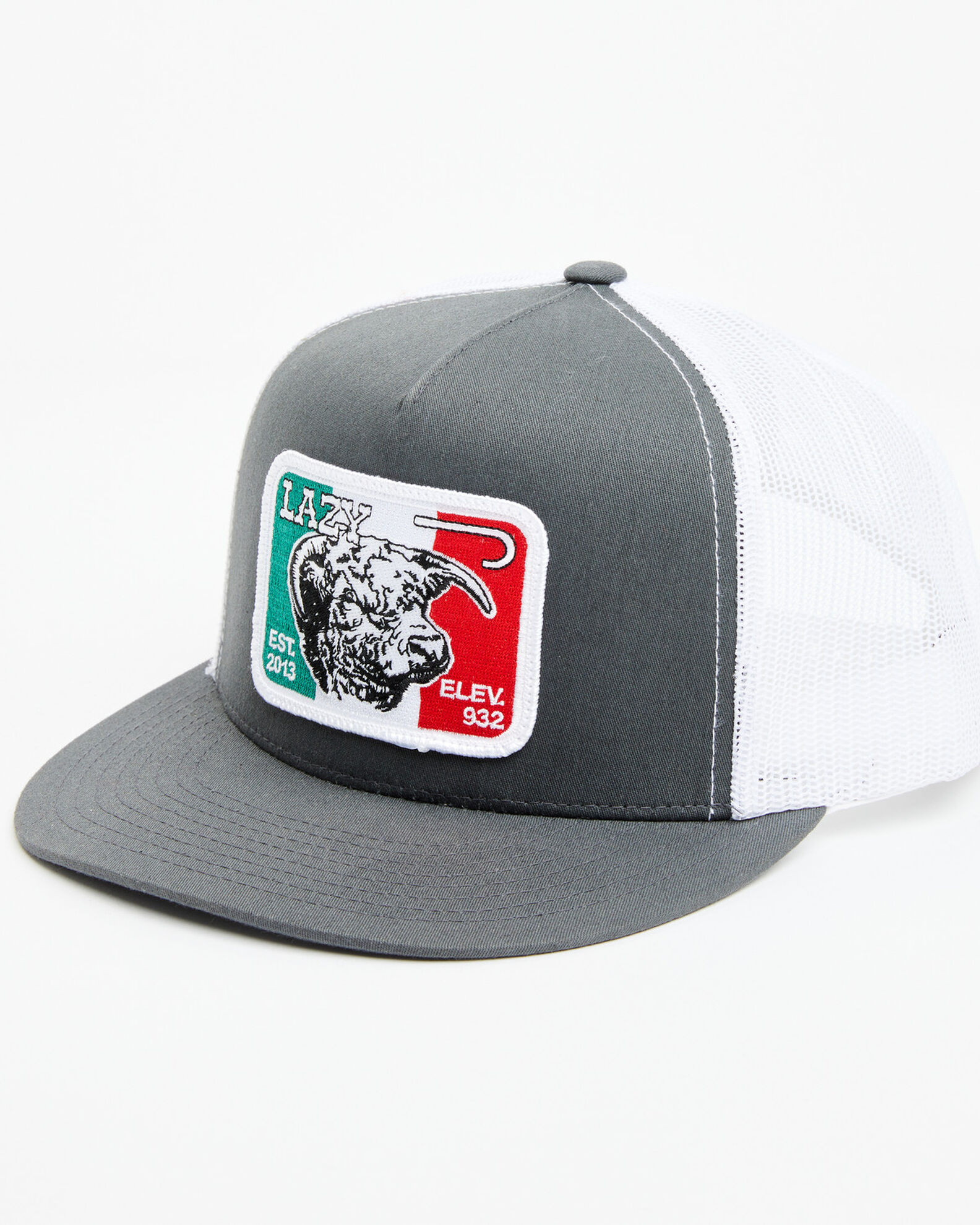 Lazy J Ranch Men's Mexico Flag Elevation Patch Mesh-Back