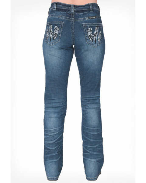 Image #3 - Cowgirl Tuff Women's Fly High Bootcut Jeans , Blue, hi-res