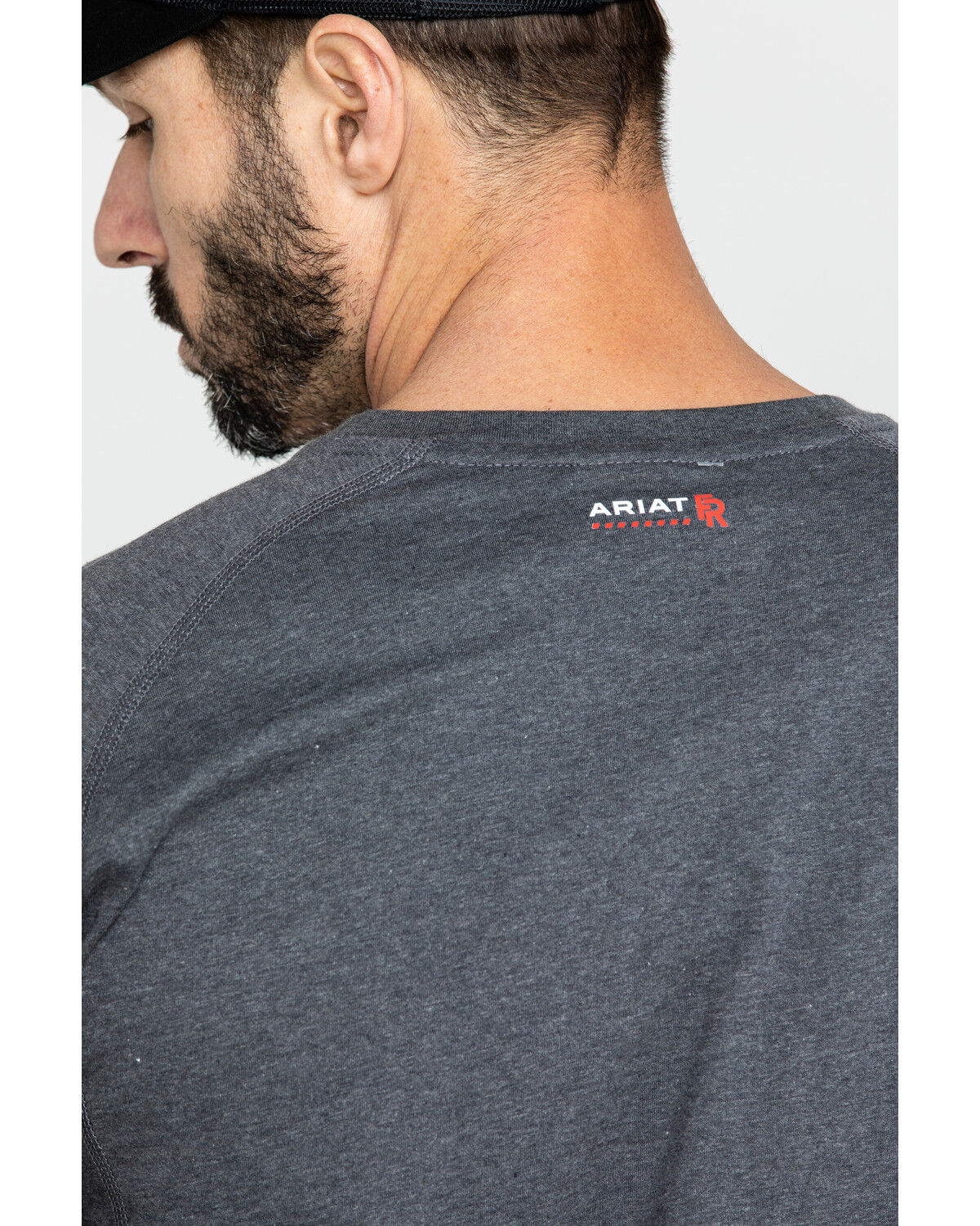 Image #4 - Ariat Men's FR Air Henley Long Sleeve Work Shirt - Big, , hi-res