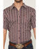 Image #3 - Cody James Men's Stripe Steerhead Short Sleeve Button-Down Stretch Western Shirt, Navy, hi-res