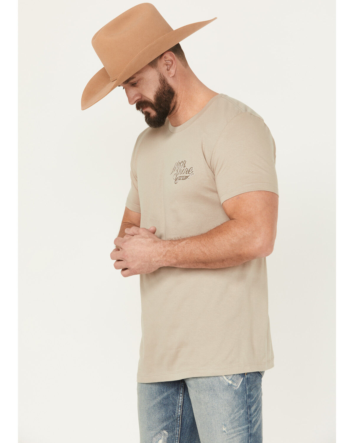 Image #4 - Moonshine Spirit Men's Bandana Short Sleeve Graphic T-Shirt, Tan, hi-res