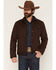 Image #1 - Cody James Men's Laramine Concealed Carry Waxed Canvas Trucker Jacket, Dark Brown, hi-res