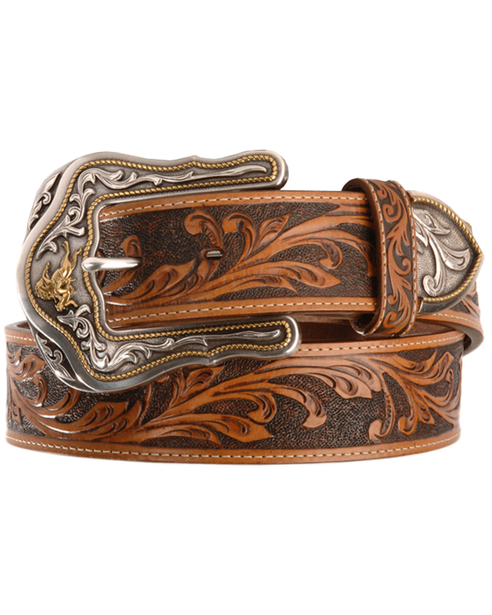TONY LAMA Western Design Leather Belt