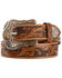 Tony Lama Men's Western Ride Leather Belt - Reg & Big, Tan, hi-res