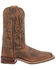 Laredo Men's Rancher Stockman Western Boots - Broad Square Toe, Brown, hi-res