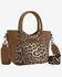 Image #1 - Wrangler Women's Leopard Print Small Crossbody Tote, Brown, hi-res