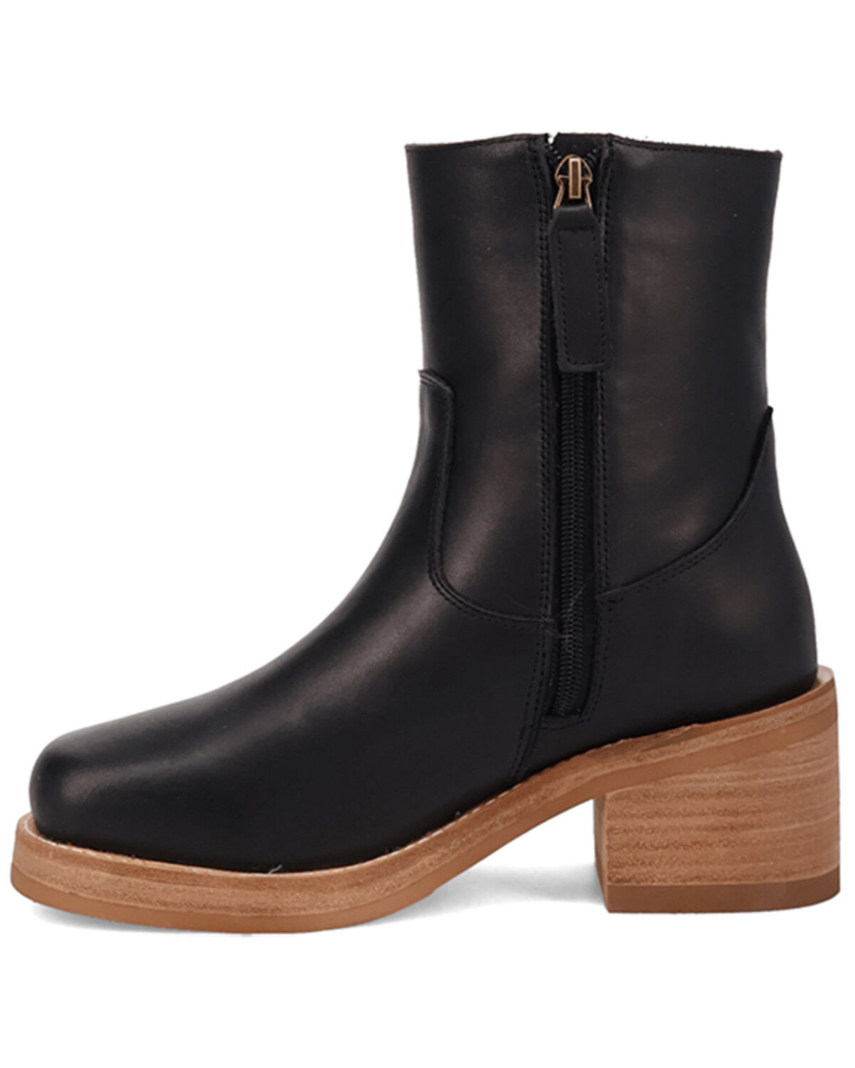 Image #3 - Dingo Women's Roxy Fashion Booties - Round Toe, Black, hi-res