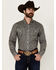 Image #1 - Roper Men's Amarillo Paisley Print Long Sleeve Button-Down Western Shirt, Brown, hi-res