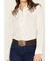 Image #2 - Ariat Women's Chimayo Trujillo Long Sleeve Western Snap Shirt, White, hi-res