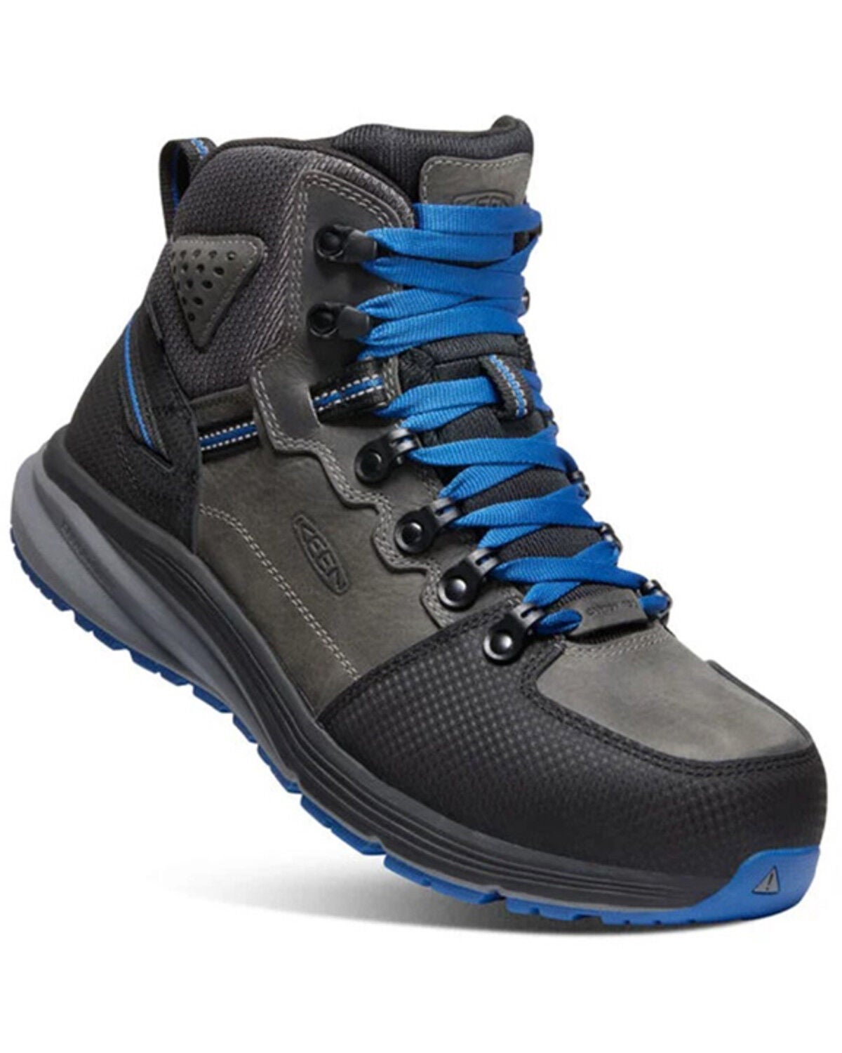 Keen Men's Red Hook Lace-Up Waterproof Work Shoes - Carbon-Fiber Toe, Grey, hi-res