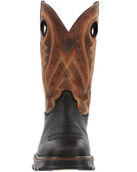 Image #4 - Durango Men's Maverick XP Western Work Boots - Soft Toe , Black, hi-res
