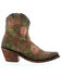 Image #2 - Caborca Silver by Liberty Black Women's Embroidered Floral Western Booties - Round Toe, Tan, hi-res