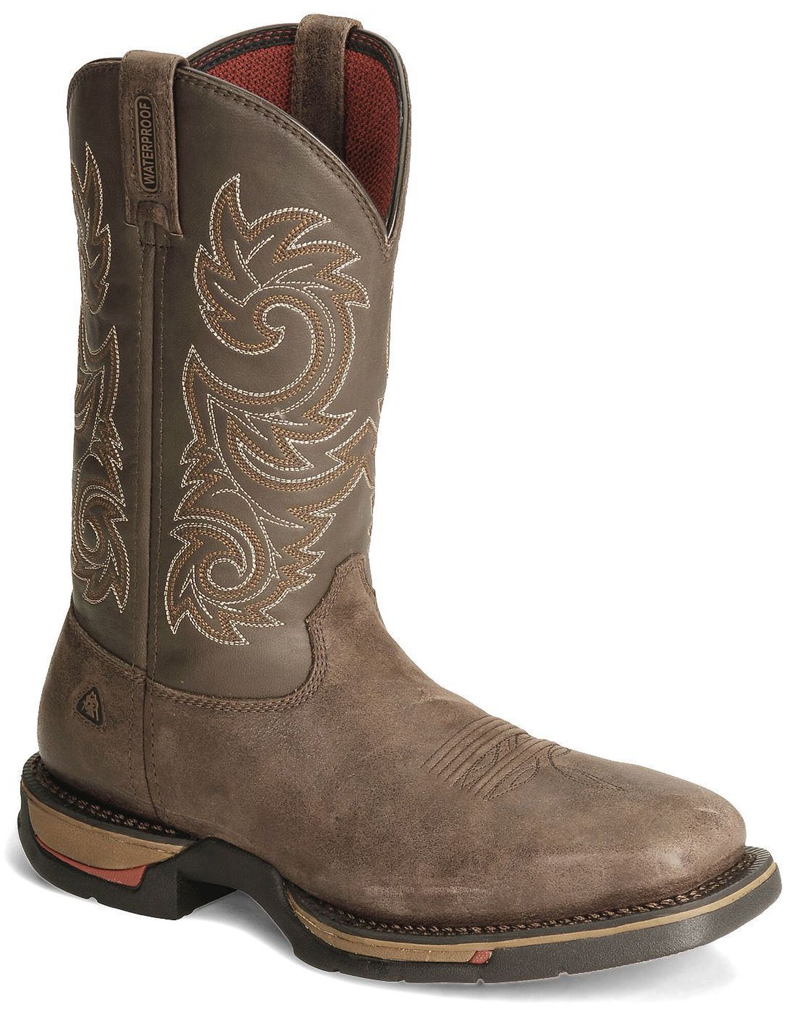 Rocky Men s Long Range Waterproof Pull On Work Boots Steel Toe