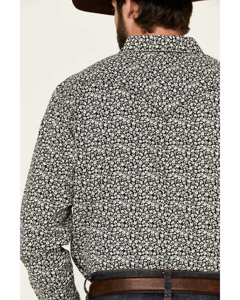 Image #5 - Cody James Men's Alyssum Floral Print Long Sleeve Snap Western Shirt , Black, hi-res