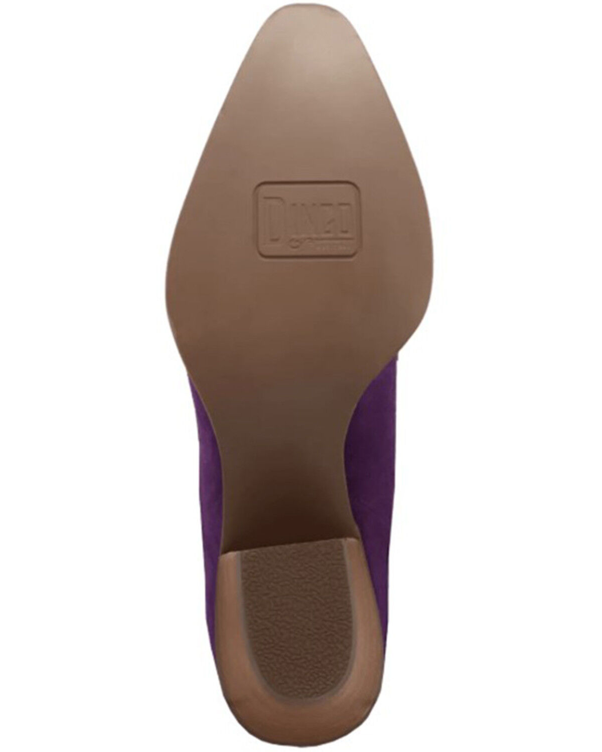 Image #7 - Dingo Women's Tapadero Suede Fringe Western Booties - Round Toe, Purple, hi-res