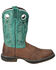 Image #2 - Smoky Mountain Women's Prairie Western Boots - Broad Square Toe, Turquoise, hi-res