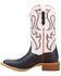 Image #3 - Dan Post Women's Penny Exotic Python Western Boots - Broad Square Toe, Blue, hi-res