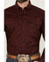 Image #3 - Roper Men's Amarillo Paisley Print Long Sleeve Button-Down Western Shirt, Wine, hi-res