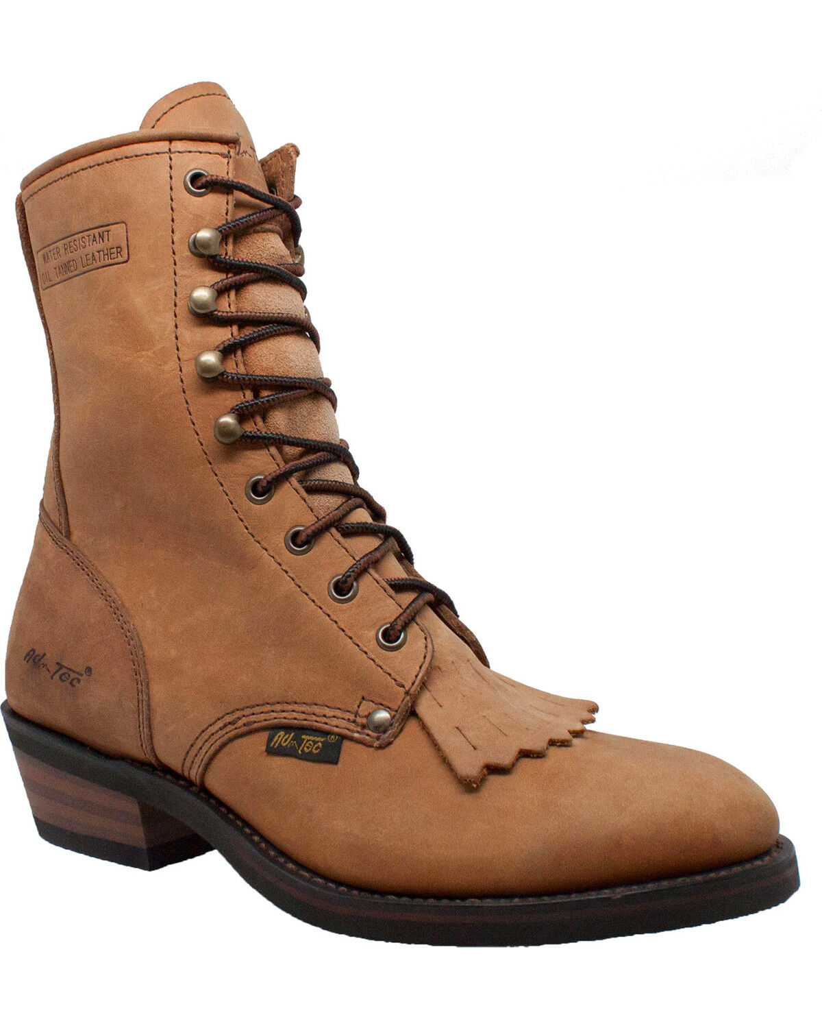 Image #1 - Ad Tec Men's 9" Packer Work Boots - Soft Toe, Tan, hi-res