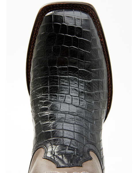 Image #6 - Cody James Men's Alligator Print Western Boots - Broad Square Toe, Black, hi-res
