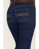 Image #4 - RANK 45® Women's Dark Wash Mid Rise Flare Jeans, Dark Wash, hi-res