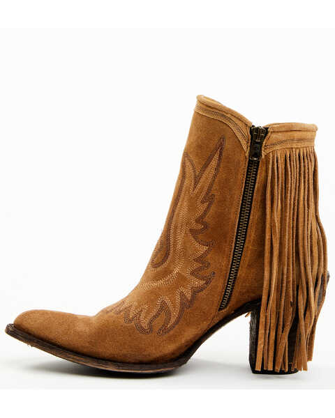 Image #3 - Yippee Ki Yay by Old Gringo Women's New Sheriff In Town Fringe Leather Fashion Booties - Medium Toe, Mustard, hi-res