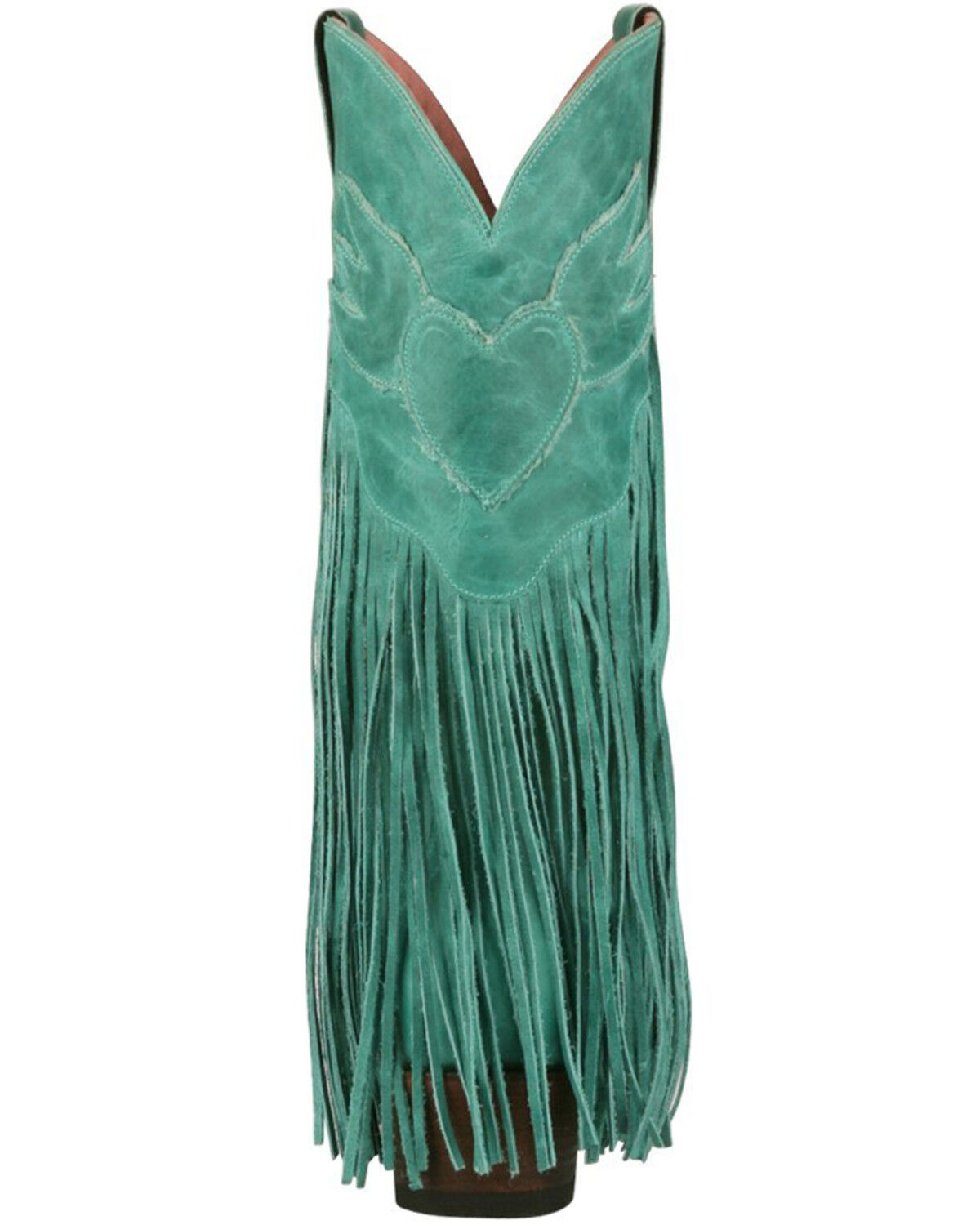 Image #4 - Junk Gypsy by Lane Women's Dreamer Fringe Western Boots - Snip Toe, Turquoise, hi-res