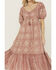 Image #3 - Cleobella Women's Joely Southwestern Print Short Sleeve Midi Dress, Rust Copper, hi-res