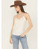 Image #1 - Originality Women's Solid Sleeveless Satin Cami, Ivory, hi-res
