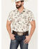 Image #1 - Pendleton Men's Laramie Cowboy Print Short Sleeve Western Snap Shirt, Ivory, hi-res