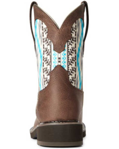 Image #4 - Ariat Women's Twill Western Performance Boots - Round Toe, Brown, hi-res