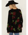 Image #4 - Show Me Your Mumu Women's Rose Print Sweater, Black, hi-res