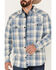 Image #3 - Cody James Men's Oregon Trail Plaid Button Down Bonded Western Flannel Shirt , Grey, hi-res